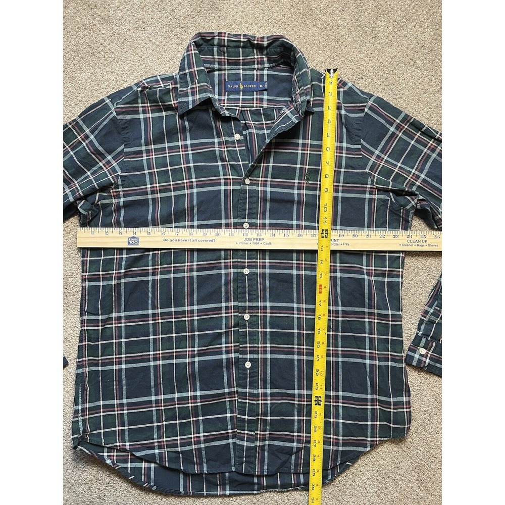 Polo Ralph Lauren Men's Button Up Dress‎ Shirt Multicolor Plaid Extra Large/XL - Picture 5 of 5